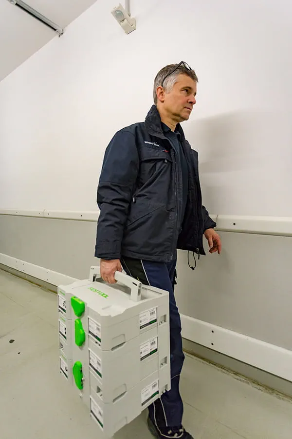 Systainerne fra Festool i brug