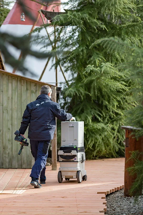 Støvsugeren fra Festool i brug