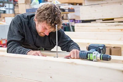 Festool akku bore-skruemaskinen i brug