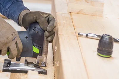 Festool stiksaven i brug