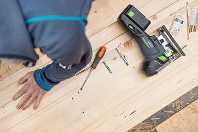 Festool stiksaven i brug