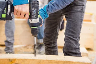 Festool akku bore-skruemaskinen i brug