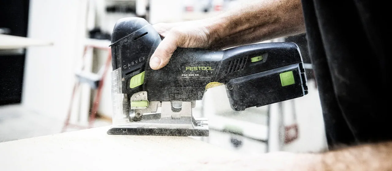 Festool stiksaven Carvex PSC 400.
