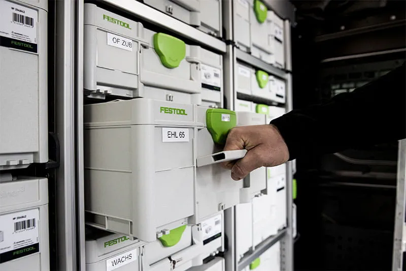 Systainerne fra Festool i brug